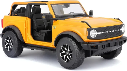 Vista 2 de Maisto 1:18 Edición Especial 2021 Ford Bronco Badlands, Naranja