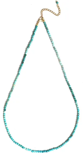 Vista 47 de Gempires - Collar de cuentas de piedras naturales hechas a mano, joyería de cristal hipoalergénica de 20 pulgadas, chapado en oro, joyería de moda
