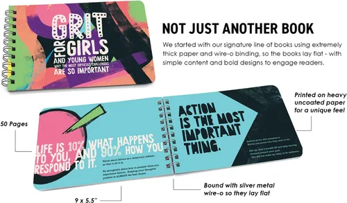 Vista 2 de Papersalt Grit for Girls - Libro de empoderamiento para preadolescentes, adolescentes y mujeres jóvenes