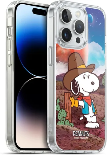 Vista 28 de Head Case Designs Funda de gel con licencia oficial de Peanuts Nebula Cactus Needles Snoopy Space Cowboy [protección de grado militar] compatible