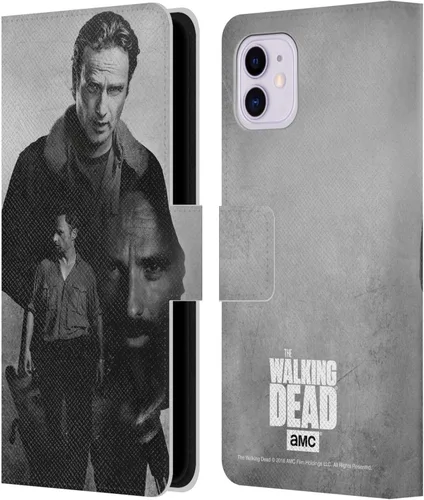 Vista 13 de Head Case Designs AMC - Funda de piel con licencia oficial de AMC The Walking Dead Abraham Double Exposure compatible con Apple iPhone 11