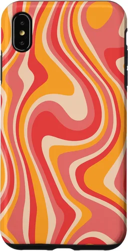 Vista 11 de Funda psicodélica para iPhone 16 Retro Groovy Liquid Swirl Hippie 70's 80's