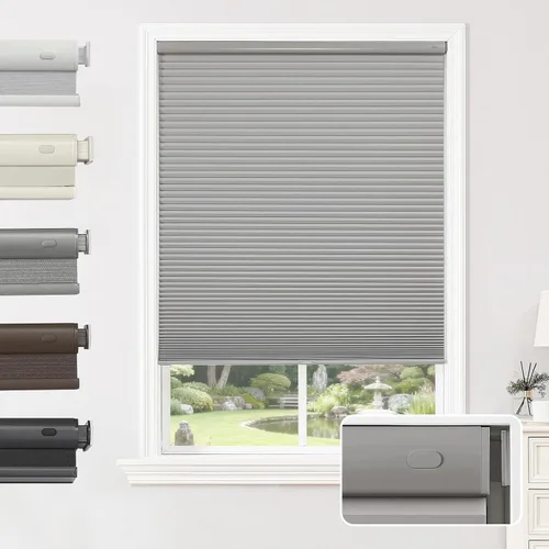 Vista 14 de Joydeco Persianas celulares sin cordones, persianas opacas para ventanas de interior, persianas opacas para aislamiento térmico y reducción de ruido