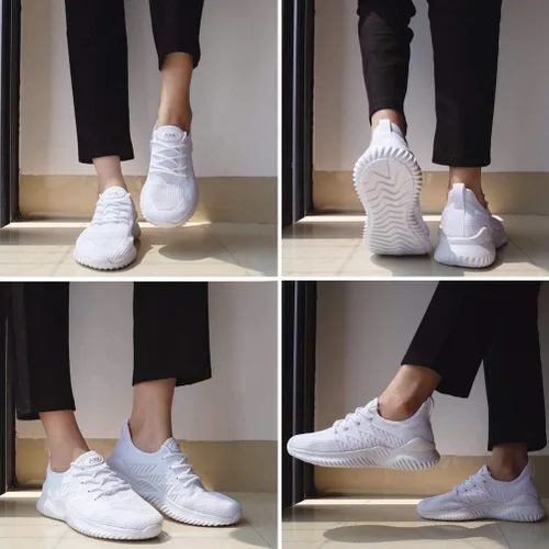 Vista 7 de Akk - Zapatos deportivos sin cordones para mujer, diseño ligero de espuma viscoelástica para caminar, gimnasio, viajes, trabajo o uso informal