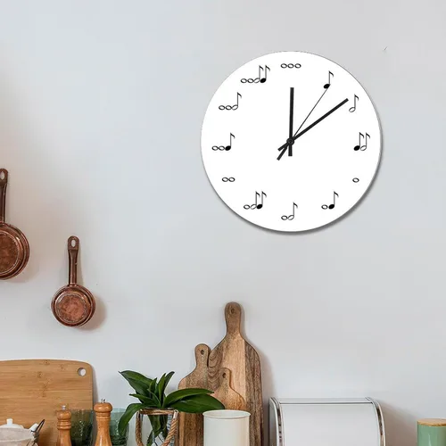 Vista 63 de Reloj de pared de guitarra acústica con aspecto de madera natural, reloj de madera rústico y elegante, 10 silenciosos, sin tictac, de cuarzo