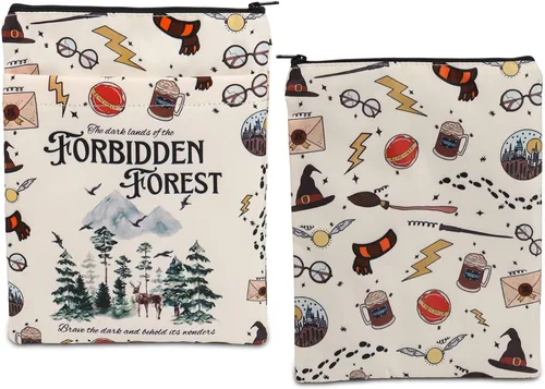 Vista 10 de BLUPARK HP Inspired Book Sleeve HP Potter Regalos Amantes de los libros Fundas de libro para libros de tapa blanda Potter Merch Regalo