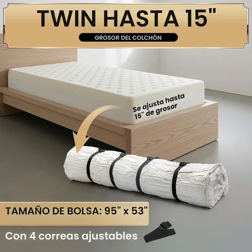 Vista 8 de TAILI Bolsa de almacenamiento al vacío para colchón, fácil de mover para espuma viscoelástica, individual/individual XL Transparente