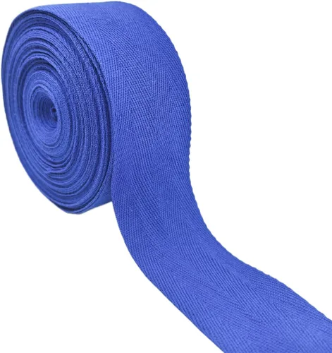 Vista 8 de Cinta de sarga de algodón natural de 2 pulgadas para coser, Home Deco -30 yardas de cinta de sarga duradera en espiga - Cinta de encuadernación