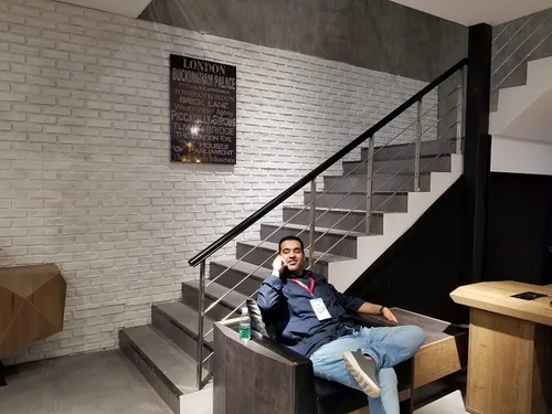 Vista 2 de Paneles de pared 3D, paneles de ladrillo sintético para interiores y exteriores, azulejos de ladrillo sintético con diseño rústico y diseño