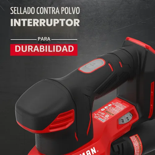 Vista 4 de CRAFTSMAN Lijadora de detalles inalámbrica 20V MAX, solo herramienta (CMCW221B), color rojo