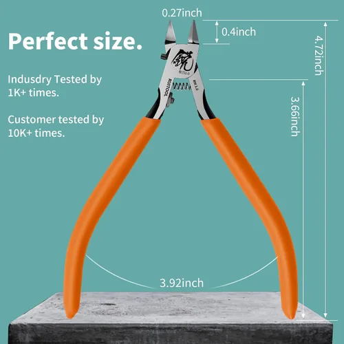 Vista 7 de RUITOOL Pinzas de modelo, herramientas de modelo para avanzados para reparar y arreglar modelos de plástico, pinza de modelo de hoja única