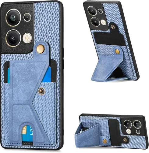 Vista 112 de Funda para Oppo K10x / OnePlus Nord CE 2 Lite 5G Funda para Realme 9 5G / 9 Pro / Q5 / V25 Funda de piel sintética con ranuras para tarjetas