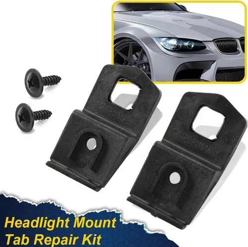 Vista 2 de G-PLUS Kit de reparación de lengüeta de montaje de faros compatible con BMW E92 E93 Coupe Convertible 2007-13 2007-13