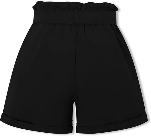 Vista 2 de SANGTREE Pantalones cortos casuales con volantes para niña, 3-12 años