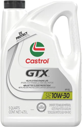 Vista 11 de Castrol Aceite de motor convencional GTX 10W-30, 1 cuarto de galón, paquete de 6