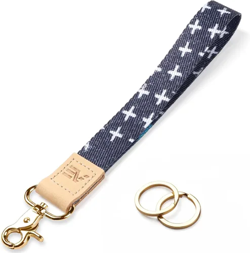Vista 43 de EcoVision - Llaveros lindos con correa para llaves, llavero de muñeca para mujer, correa de insignia con 2 argollas para llaves