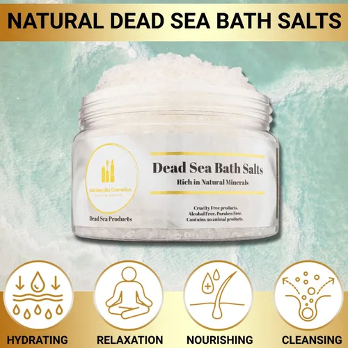 Vista 2 de Bold Beautiful Cosmetics - Sal de baño del mar muerto y remojo de pies por Bold Beautiful Cosmetics Natural Skin Rejuvenecimiento de la piel