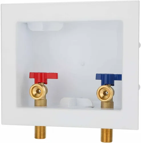 Vista 9 de Caja de salida para lavadora PEX con drenaje central, entrada PEX-B de 1/2 pulgada F1807 x salida de rosca NH LI-520-11 (1 unidad)