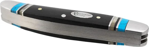 Vista 8 de Cattlemans Cutlery Cheyenne Series Blue Horizon Stockman - Cuchillo de bolsillo plegable, 3 cuchillas de acero inoxidable en 1 cuchillo