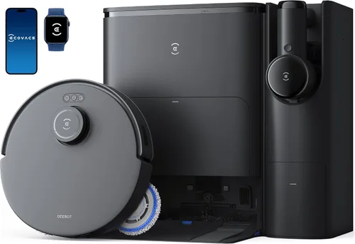 Vista 10 de ECOVACS DEEBOT N20e Plus Robot Aspiradora y Trapeadora, succión fuerte de 10000Pa, base de vaciado automático sin bolsa, rodillo sin enredos