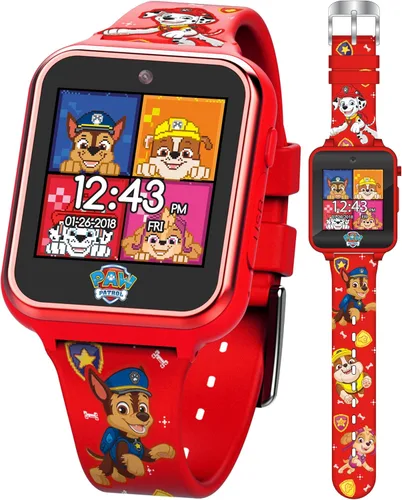 Vista 7 de Reloj inteligente Accutime Paw Patrol con cámara para niños y bebés - Reloj inteligente interactivo para niños y niñas con juegos, grabadora de voz