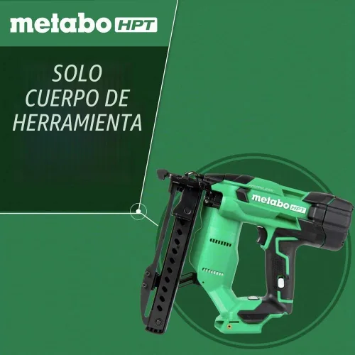Vista 2 de Metabo HPT Engrapadora inalámbrica MultiVolt™ de 18 V Solo herramienta - Sin batería Corona estrecha de 18 Ga de 1/4 de pulgada Acepta grapas