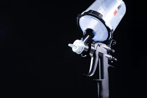 Vista 9 de 3M Performance Gravity - Cabezal atomizador de acabado fino (conforme) 26909, blanco, 0.9, paquete de 5, para aplicación de pintura automotriz, alta