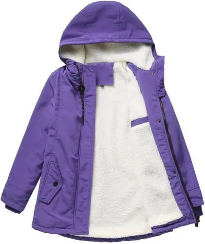 Vista 5 de ONDIAN Women's Jacket Long Ladies Warm Winter Coat Windproof Hood Lightweight Climbing Outdoor Hooded Trench Coats