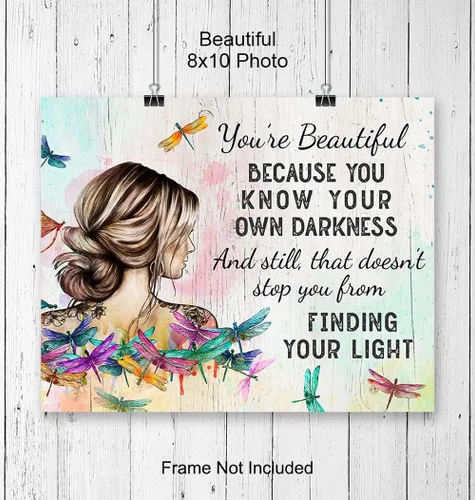 Vista 4 de Decoración de pared con citas positivas – Decoración de pared con citas inspiradoras – Regalos alentadores – Regalos de mejor amiga – Arte bohemio