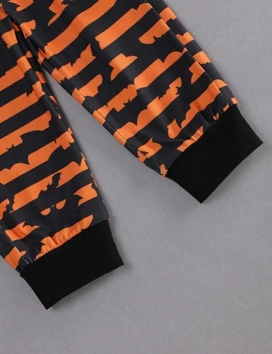 Vista 6 de Sudadera con capucha para bebé niño de Halloween, sudadera con capucha y estampado de murciélagos, ropa de Halloween para bebé, 6 meses-3 años