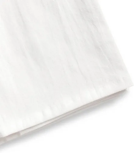 Vista 7 de Juego de 4 toallas de cocina grandes, resistentes y absorbentes, color blanco brillante, 20.5 x 30.5 pulgadas, lazo para colgar, toallas bien hechas