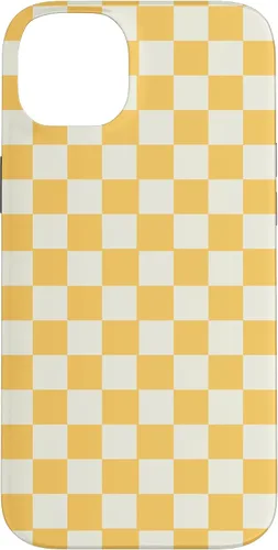 Vista 15 de Yellow Checkered Checker Checkerboard Classic Pattern Case for iPhone 17