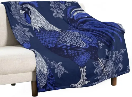 Vista 36 de Manta de gallo con encanto de campo, manta de forro polar de felpa de 30 x 40 pulgadas, manta de franela súper suave para decoración de sofá, cama