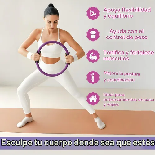 Vista 4 de Pilates Ring and Ball Set with Video Tutorials, 10-in-1 Home Pilates Kit