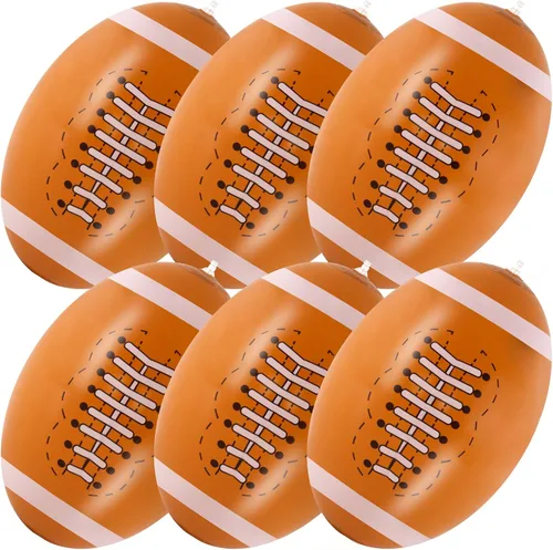 Vista 7 de 6 pelotas de fútbol inflables gigantes, pelotas de fútbol inflables de 16 pulgadas, pelotas de playa de verano, accesorios de juegos deportivos