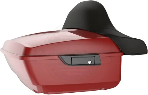 Vista 105 de Moto Onfire King Tour - Maletero con almohadilla de respaldo para Harley Touring 1997+ (Barracuda Silver)
