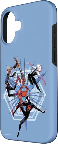 Vista 2 de Funda para iPhone 16 Marvel Spider-Man: Across the Spider-Verse Miles Gwen Hobie