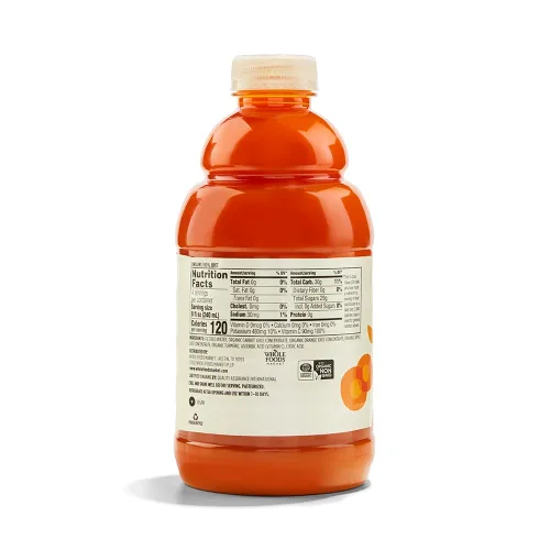 Vista 2 de 365 by Whole Foods Market, Zumo orgánico de zanahoria y naranja con cúrcuma, refrescante inmunológico, 32 onzas líquidas