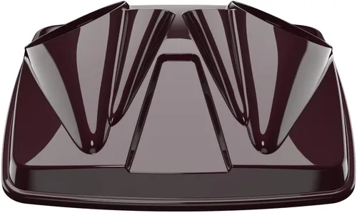 Vista 65 de Tapas de altavoz dobles de 8 pulgadas a juego para Advanblack/OEM Harley Rushmore estilo Razor, Chopped & King Tour Pak Whisky ámbar
