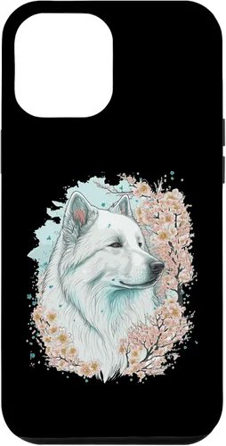 Vista 6 de iPhone 15 Samoyed Cherry Blossom Dog Japanese Sakura Flower Case
