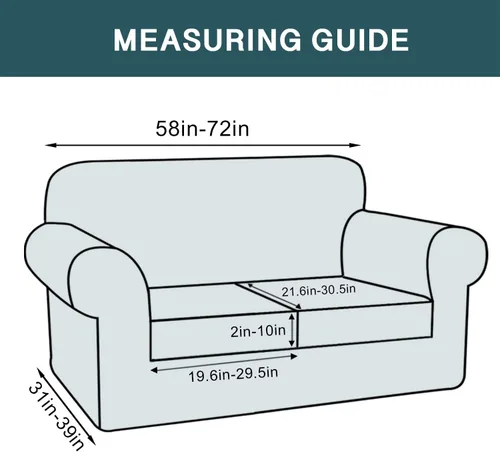 Vista 3 de FantasDecor Fundas de sofá de 4 piezas de terciopelo para sofá de 3 cojines, paquete de 3 fundas de sofá de terciopelo para sofá de 2 cojines, funda