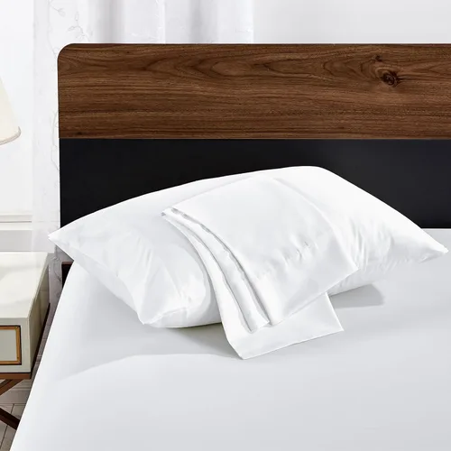 Vista 22 de FreshCulture Fundas de Almohada Beige Tamaño Queen Paquete de 2 - Juego de Fundas de Almohada - Cierre de Sobre - Tela de Microfibra Cepillada Suave