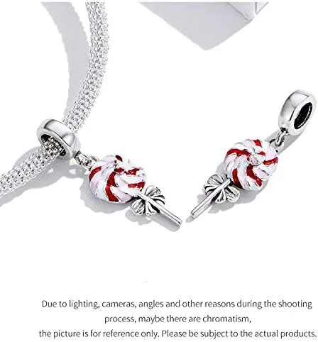 Vista 7 de Abalorio de caramelo para pulseras de plata de ley 925 original para cumpleaños, día de la madre, Navidad, para pulseras de Pandora o collar