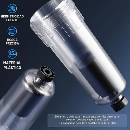 Vista 7 de TAILONZ - Regulador de filtro de drenaje automático NPT AW2000-02 de 1/4