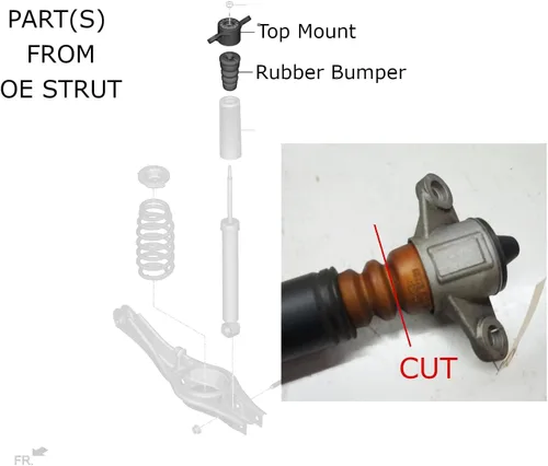 Vista 7 de Rev9 R9-HS2-072_2 Hyper-Street II Kit de bajada de suspensión de coilover, amortiguador monotubo con ajuste de rebote de 32 clics, longitud completa