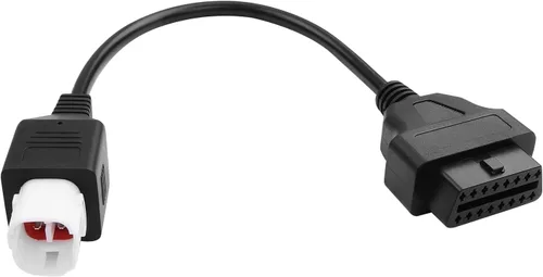 Vista 7 de Adaptador OBD2 de 4 pines compatible con OBD a 4 pines para cable de diagnóstico de motocicleta Yamaha, adaptador OBD2 de 4 pines compatible