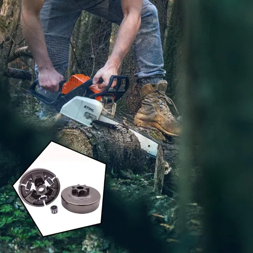 Vista 7 de Kit de rodamientos de piñón de tambor de embrague de paso de 3/8 "de 7 dientes para motosierra Stihl 029 MS290 MS310 039 MS390
