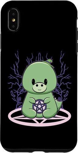 Vista 11 de iPhone 15 Dinosaur Tyrannosaurus With Pentagram Halloween Case
