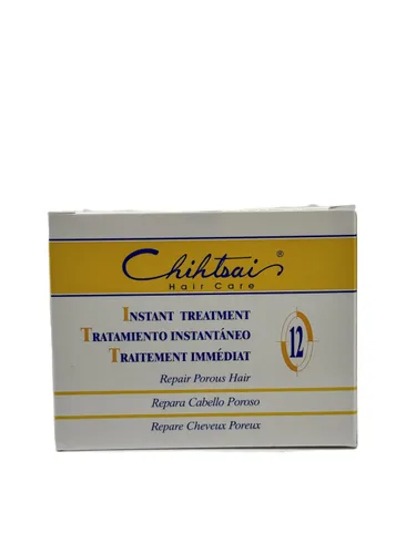 Vista 4 de Chihtsai Tratamiento instantáneo No. 12, acondicionador reparador de cabello poroso (con elegante peine de cola de acero) proteína de seda