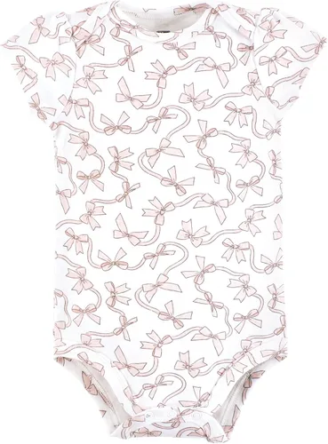 Vista 82 de Hudson Baby baby-girls Cotton Bodysuits 3-pack